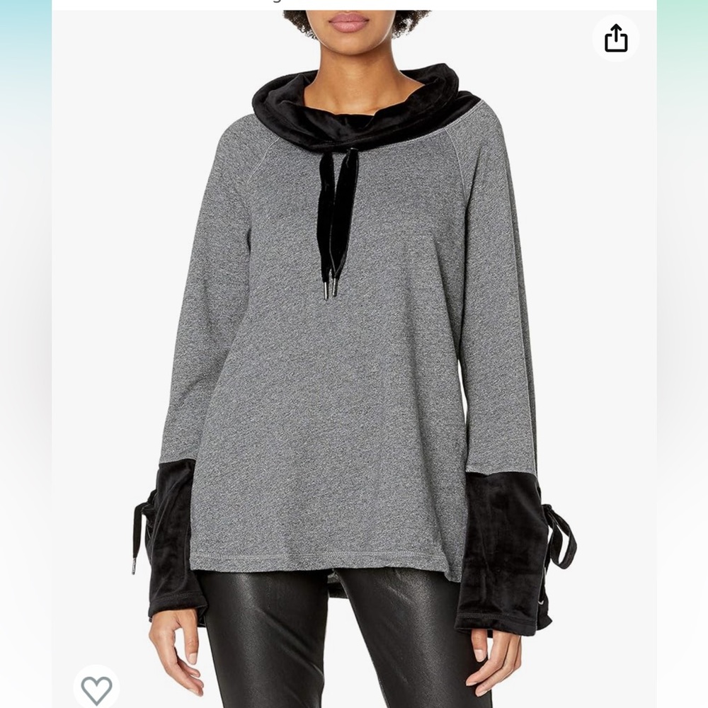 Calvin Klein Women’s High Neck Velour Pullover